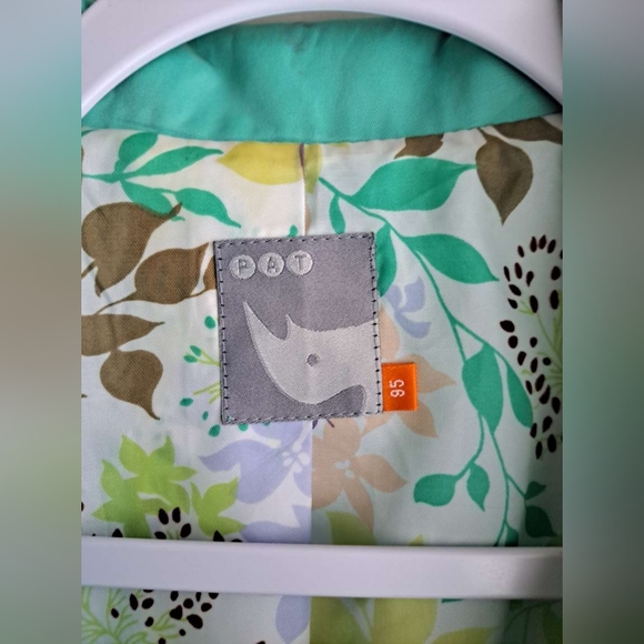 Turquoise Jacket, Light Fancy Jacket, Trench type utility Jacket, PAT w'17.5 l28 - Picture 8 of 9